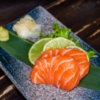 Salmon Sashimi 2 Pieces - Kow Restaurant
