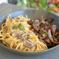 Linguine Strogonoff - Kow Restaurant