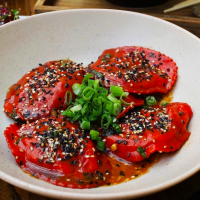 Crab Ravioli Soy Basil - Kow Restaurant